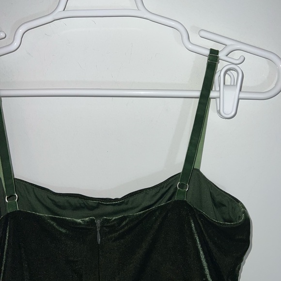 Majorelle Asbury Velvet Sleeveless Mini Dress Elegant Velvet Green Dress small - Picture 14 of 14